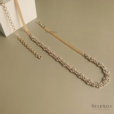 Diamond Inspired  Sleek Floral Hipchain