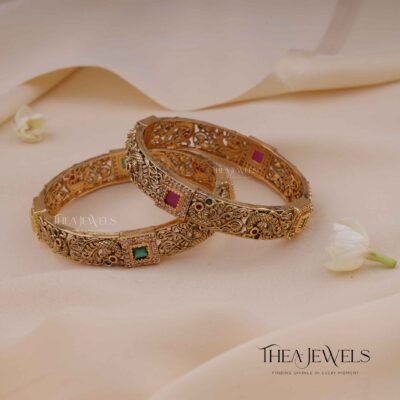 Peacock and Floral Bangles