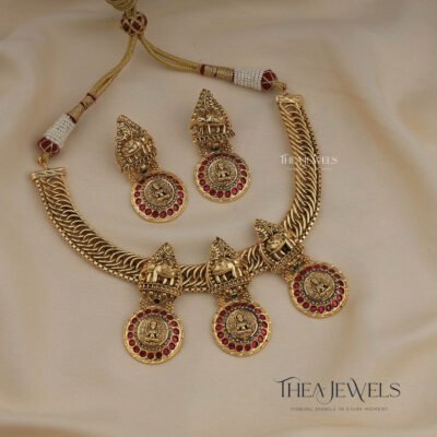 Jadau Kundan Jalebi Necklace