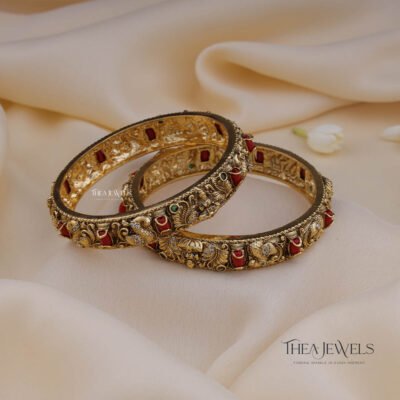 Mayura And Lakshmi Coral Bangle