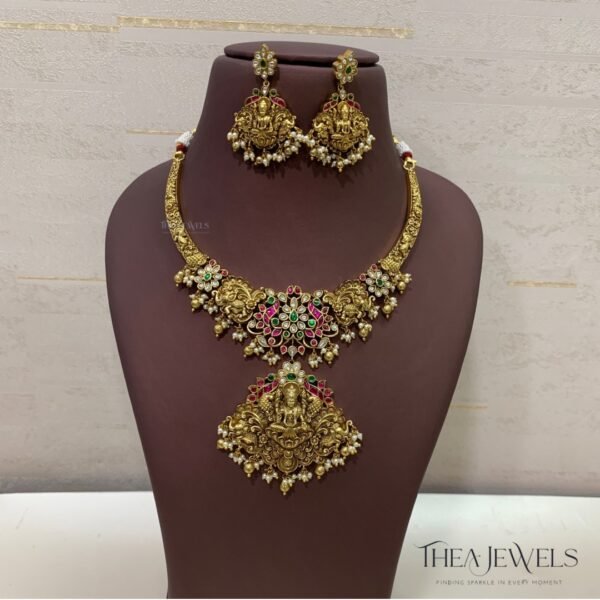 Dhanya Premium Jadau Kundan Necklace Set