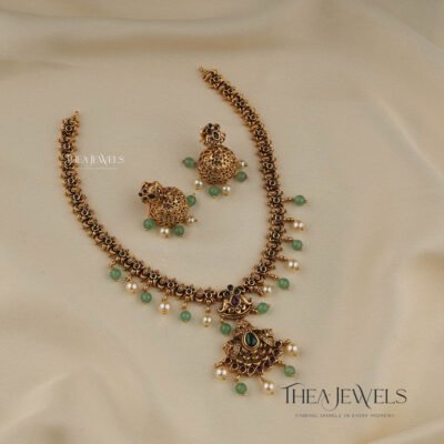 Harsha Gold Antique necklace Set