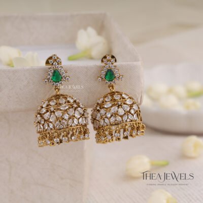Premium Victorian Jhumka - Green