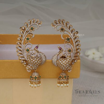 Peacock Earrings (Full Ear)