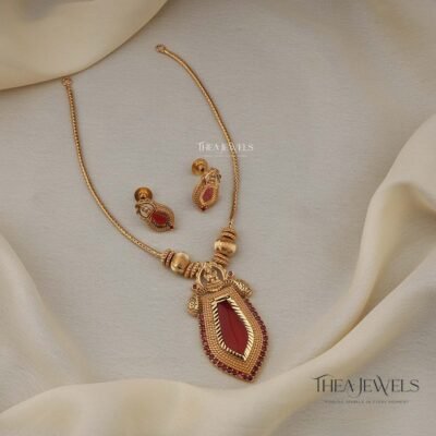 Onam Necklace Red