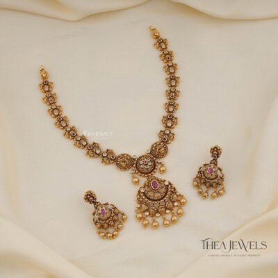 Flora Gold Antique Jewellery Red