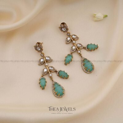 Geethika Earrings Mint Green