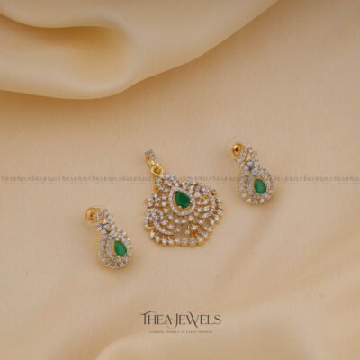Lisha Pendant Set Green