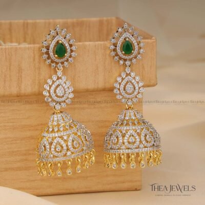 Shreemayi Earrings Green