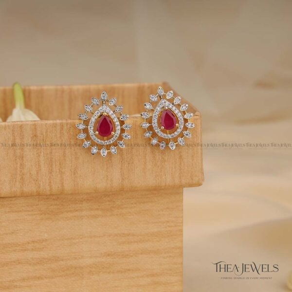 Shreemayi Earrings Red - Image 2