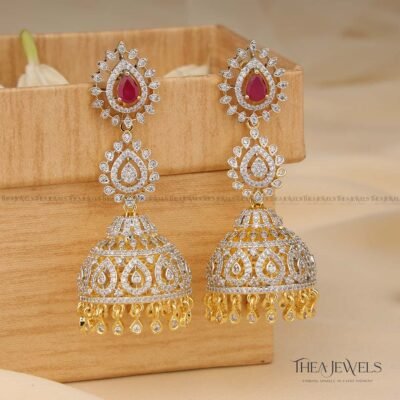 Shreemayi Earrings Red