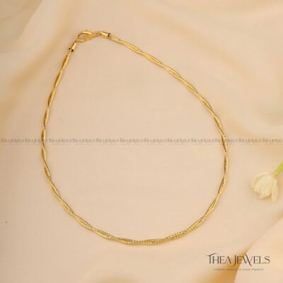 Gold Two Layer Twisted Hasli