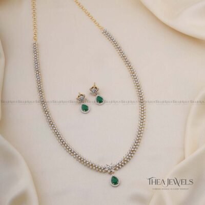 Ruhana Long Jewellery Green