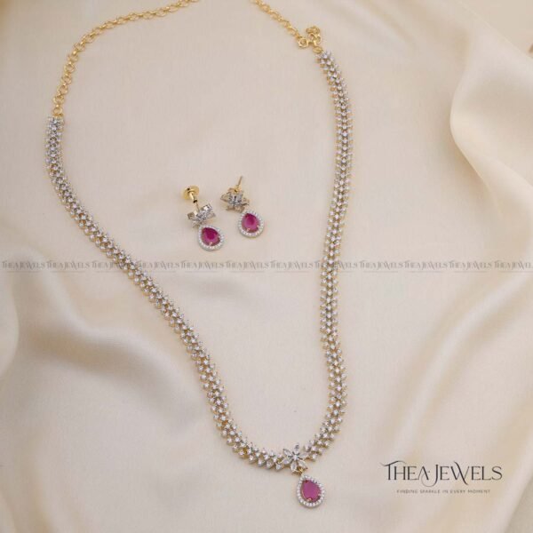 Ruhana Long Jewellery Red