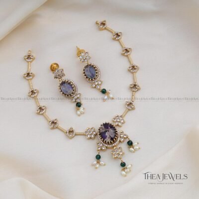 Gaurika Designer Jewellery - Dark Purple