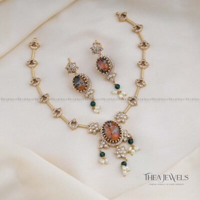 Gaurika Designer Jewellery - Orange Gold