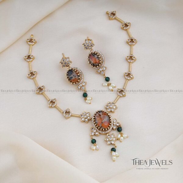 Gaurika Designer Jewellery - Orange Gold