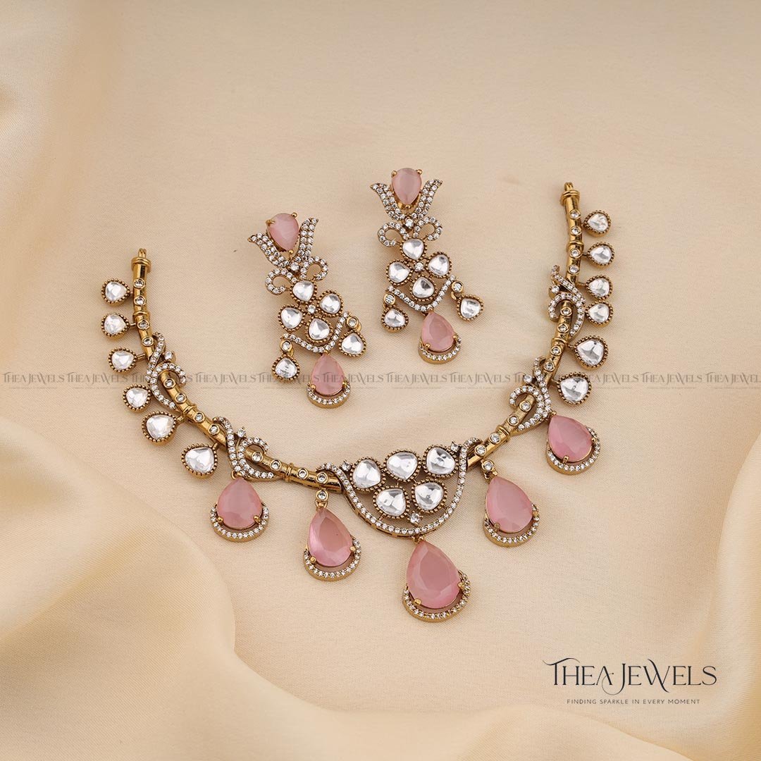 Aadharsha Jewellery Pink