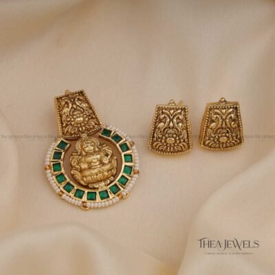 Subha Pendant Set Green