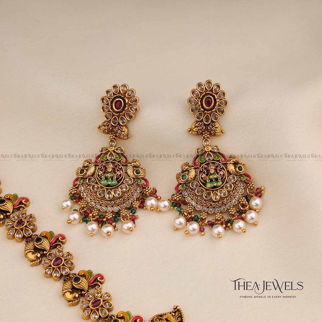 Lakshmi Premium Multi Enamel Jewellery Long - Image 3