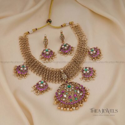 Achala Jadau Mesh Jewellery