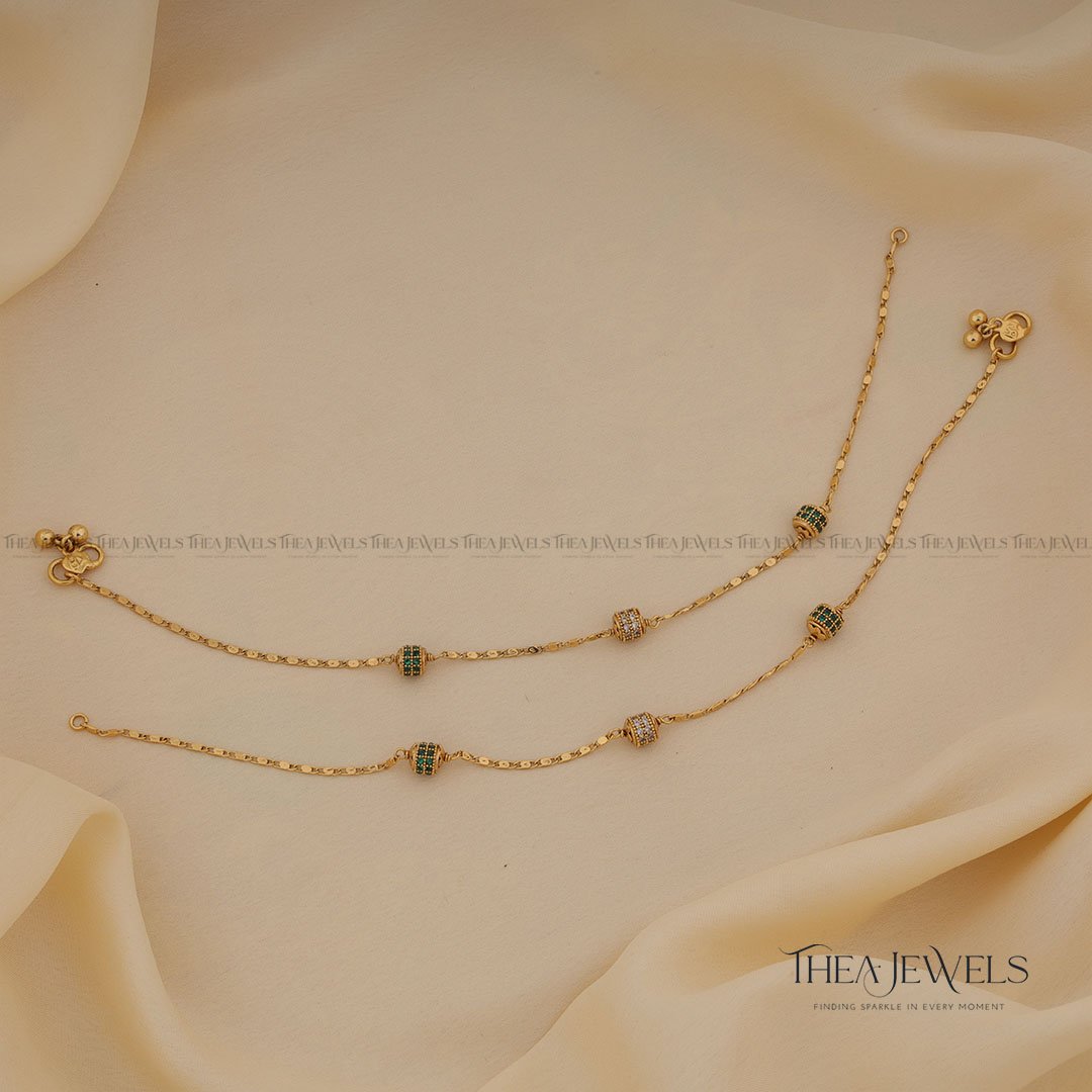 Dvithi Anklet Green