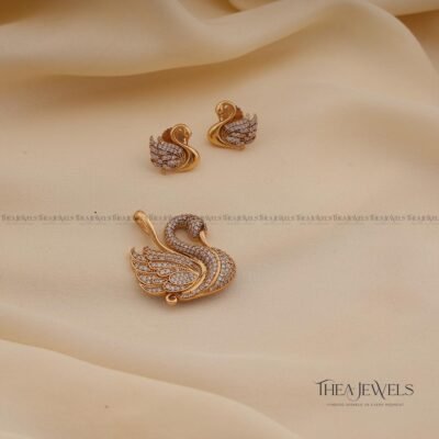 Swan Pendant Set