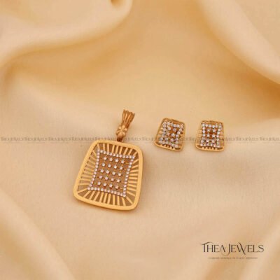 Vamsara Pendant Set White