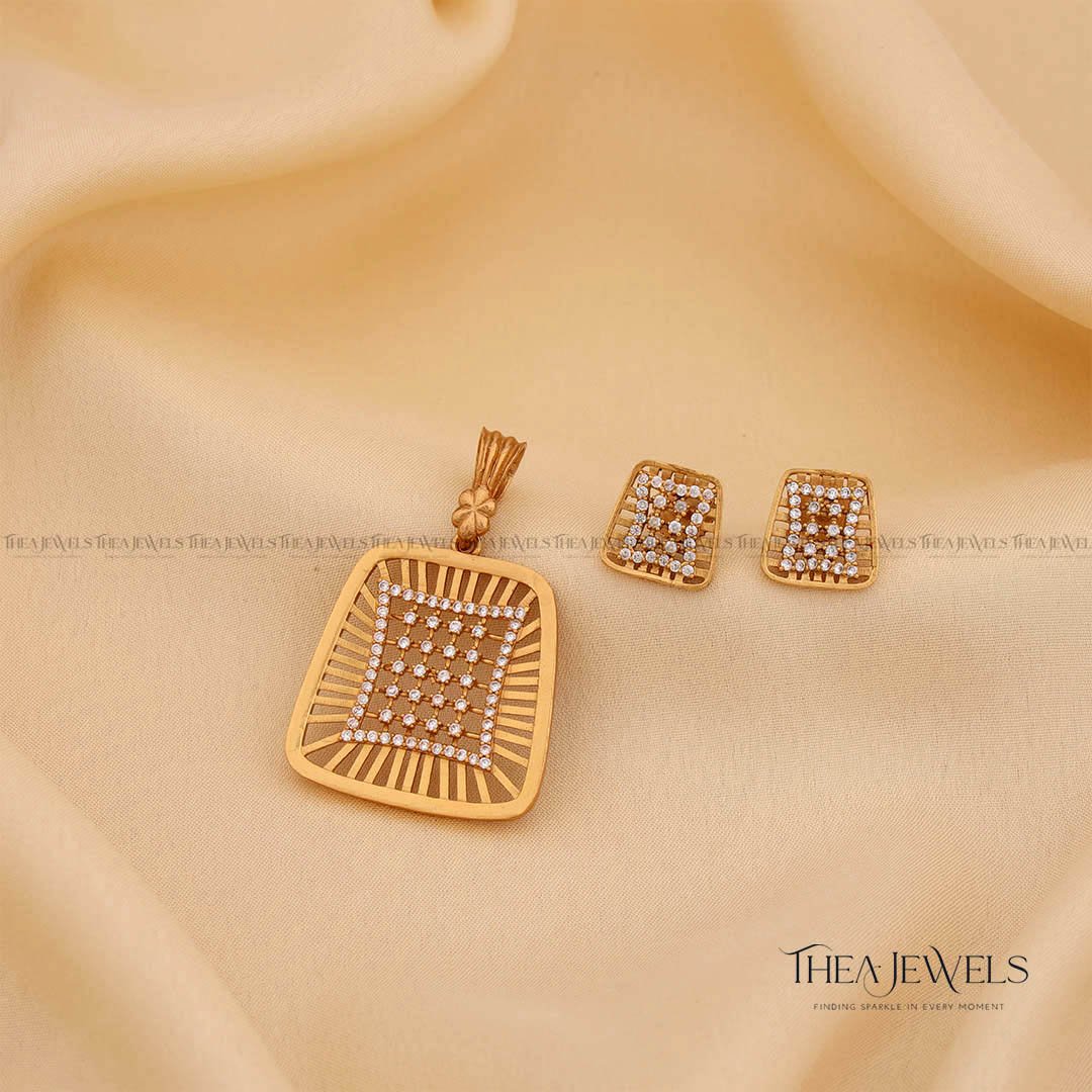 Vamsara Pendant Set White