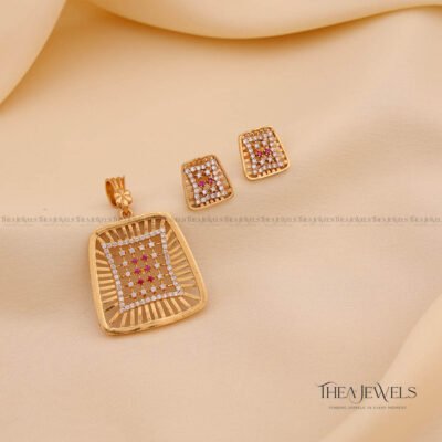 Vamsara Pendant Set Red