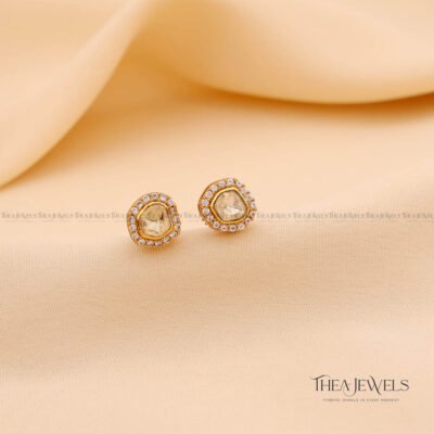 Shayara Mossanite Stud Earrings