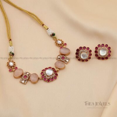Gruhasha Choker Rosequartz