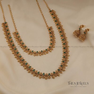 Vrisha Green Combo Jewellery