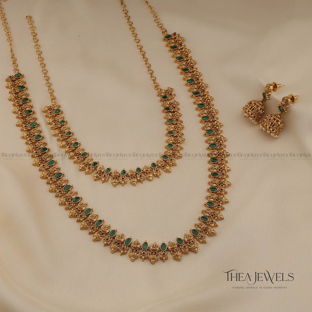 Vrisha Green Combo Jewellery