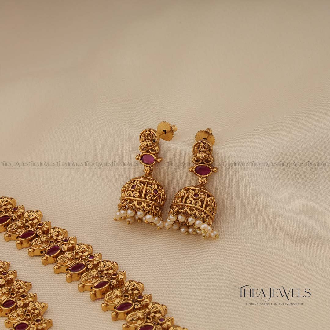 Vrisha Red Combo Jewellery - Image 3