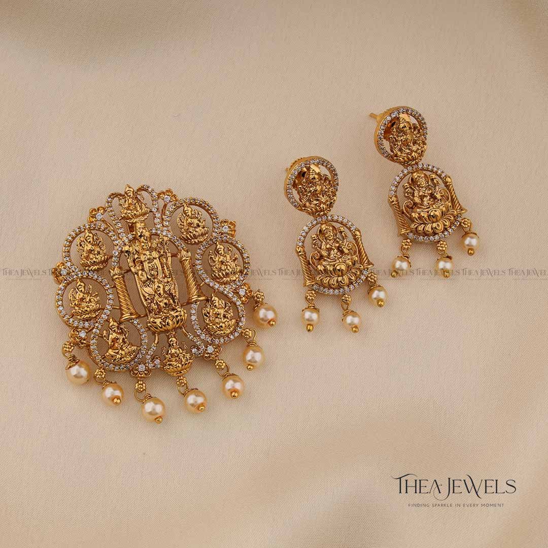 Ashtalakshmi Venkatesa Pendant Set