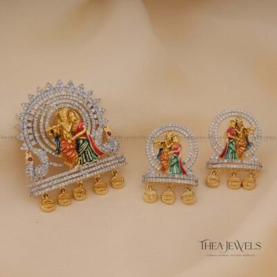 Radhe Shyam Pendant Set