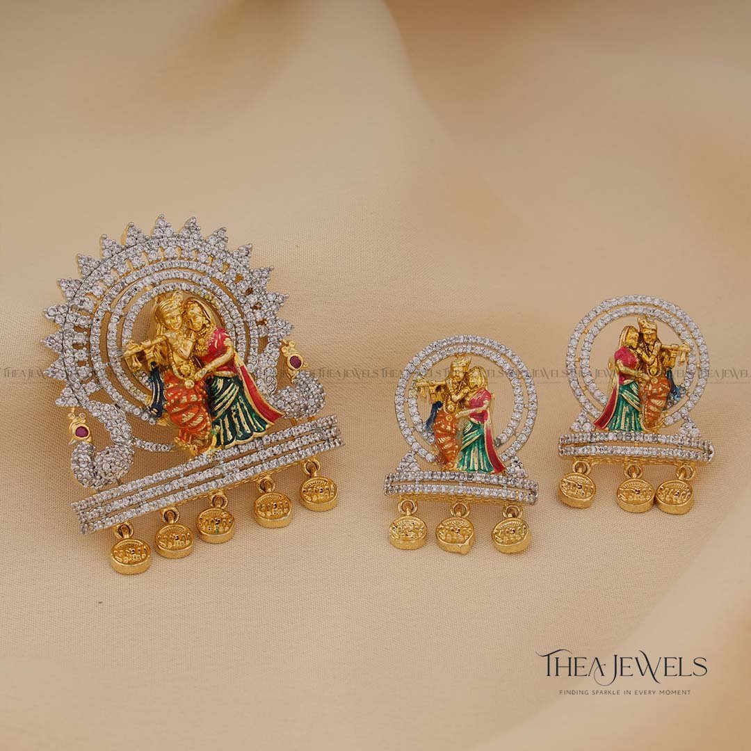 Radhe Shyam Pendant Set