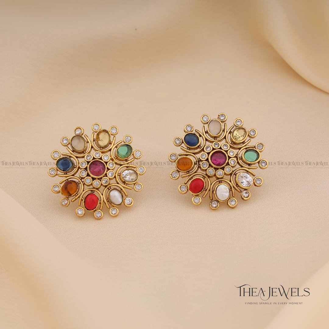 Briana Navratna Earrings