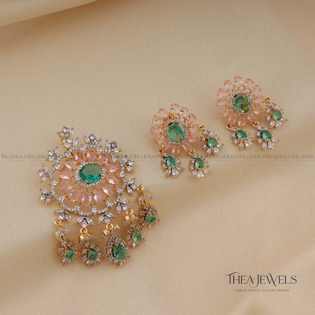 Anugeetha Gold Pendant Set